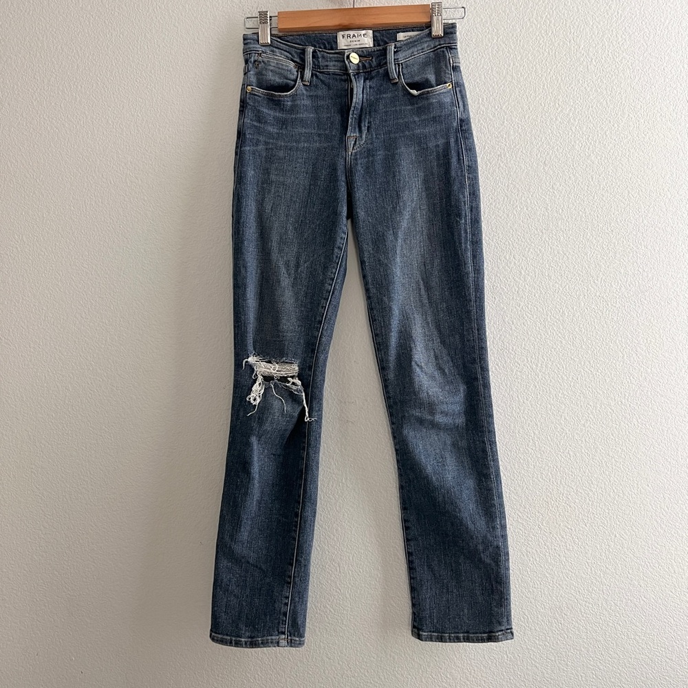 Frame Denim “Le High Straight” Broadway Jeans
